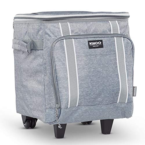 Igloo MaxCold Voyager 40-Can Roller Cooler, Gray - image 3