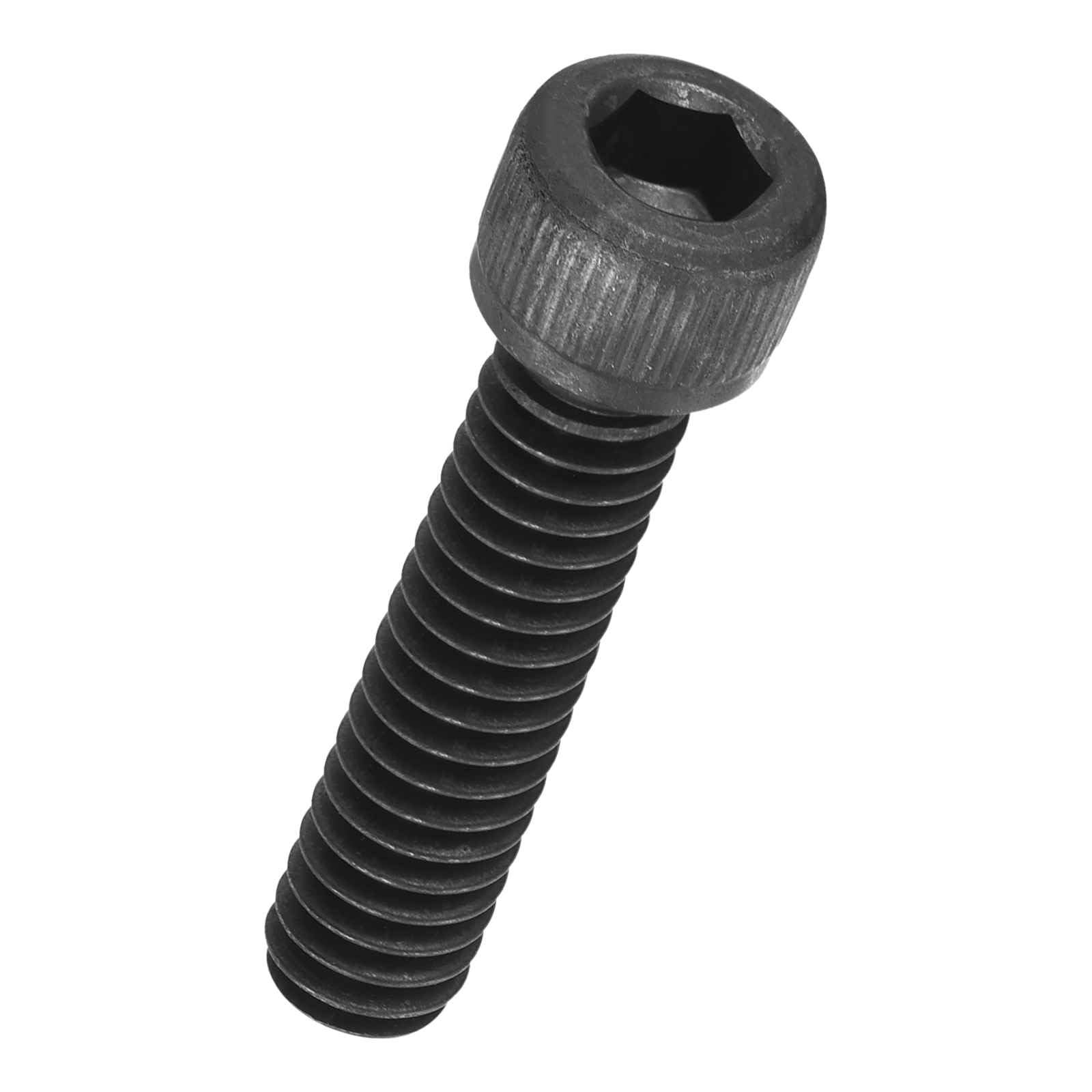 Kozelo 20pcs Socket Head Cap Screws - [1/4"-20 x 7/8"] Alloy Steel Black Oxide Grade 12.9 Internal Hex Screw for 3D Printer Furniture Industrial Use,