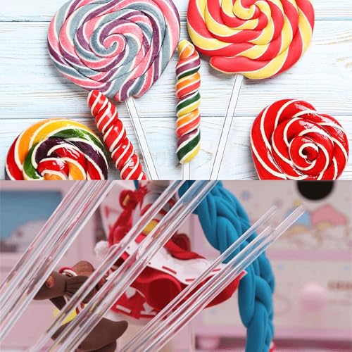 Image of 30Pcs 12 Inch Acrylic Dowel Rods, 1 /8 Inch Diameter, Clear, Round, Rods for Curtain Pulls, Cake Toppers, Wedding, Arts & Crafts