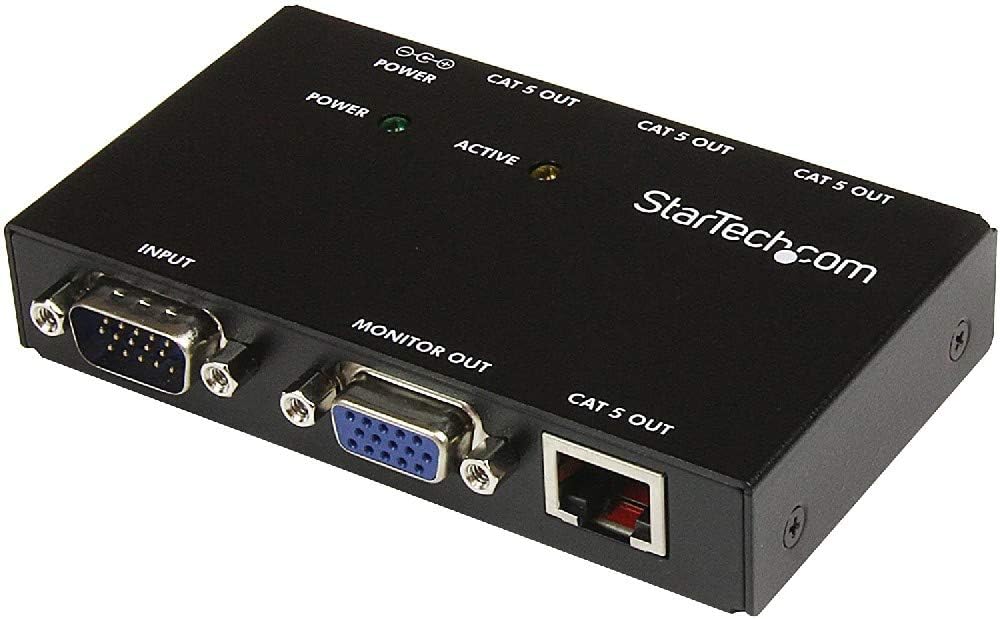 StarTech.com VGA Over CAT5 Video Extender - VGA Extender - 450ft (150m) - 4-Port , TAA (ST1214T)