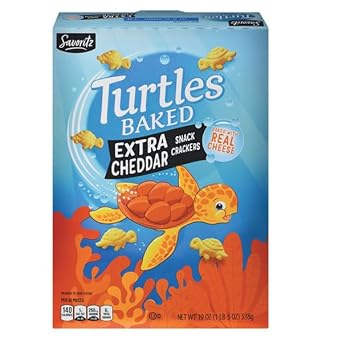 Amazon.com: Savoritz Turtle Baked Snack Crackers Extra Cheddar - 19 oz ...