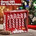 Christmas Candy Canes Classic Red and White Peppermint Flavor for Holiday Family Indulgement - Bulk Candy Canes Individually Wrapped for Kids and Adults, Great Candy Cane Gift Set - 12 Pack