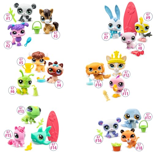 Littlest Pet Shop 00569 Pet Surprise Three Pack - Gen 7, Pets #1 - #18, Authentic Lps Bobble Head Figure thumb #1