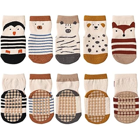 ABirdon Bebé Calcetines Antideslizantes de Algodón para Niños Cover
