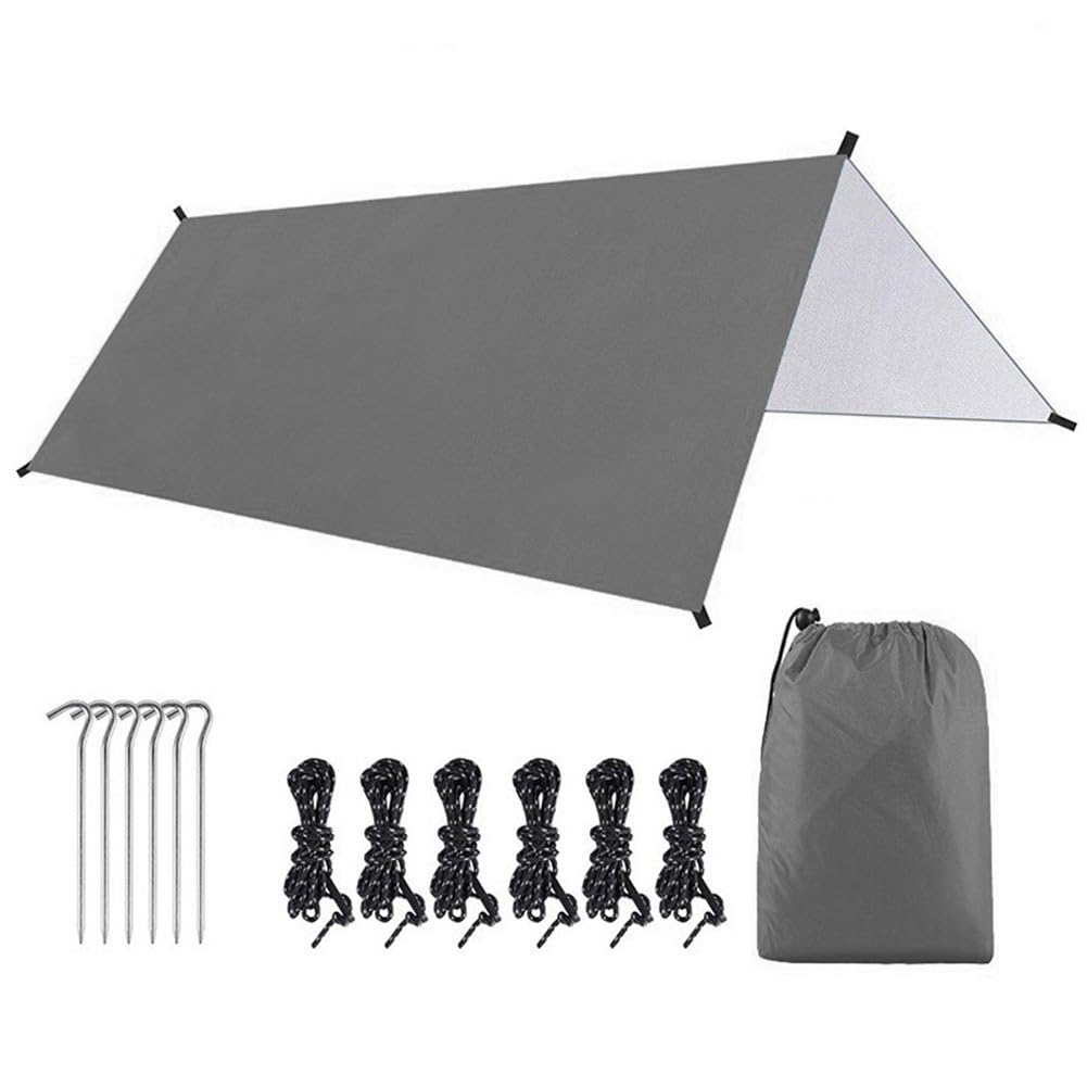 Lona para tienda de campaña de 300x300 cm impermeable con picos para senderismo