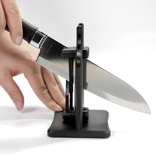 Miniatura 2 de SMART EDGE Afilador de cuchillos de ultra precisión, rectificado de acción de resorte con carburo de tungsteno para una restauración y mejora
