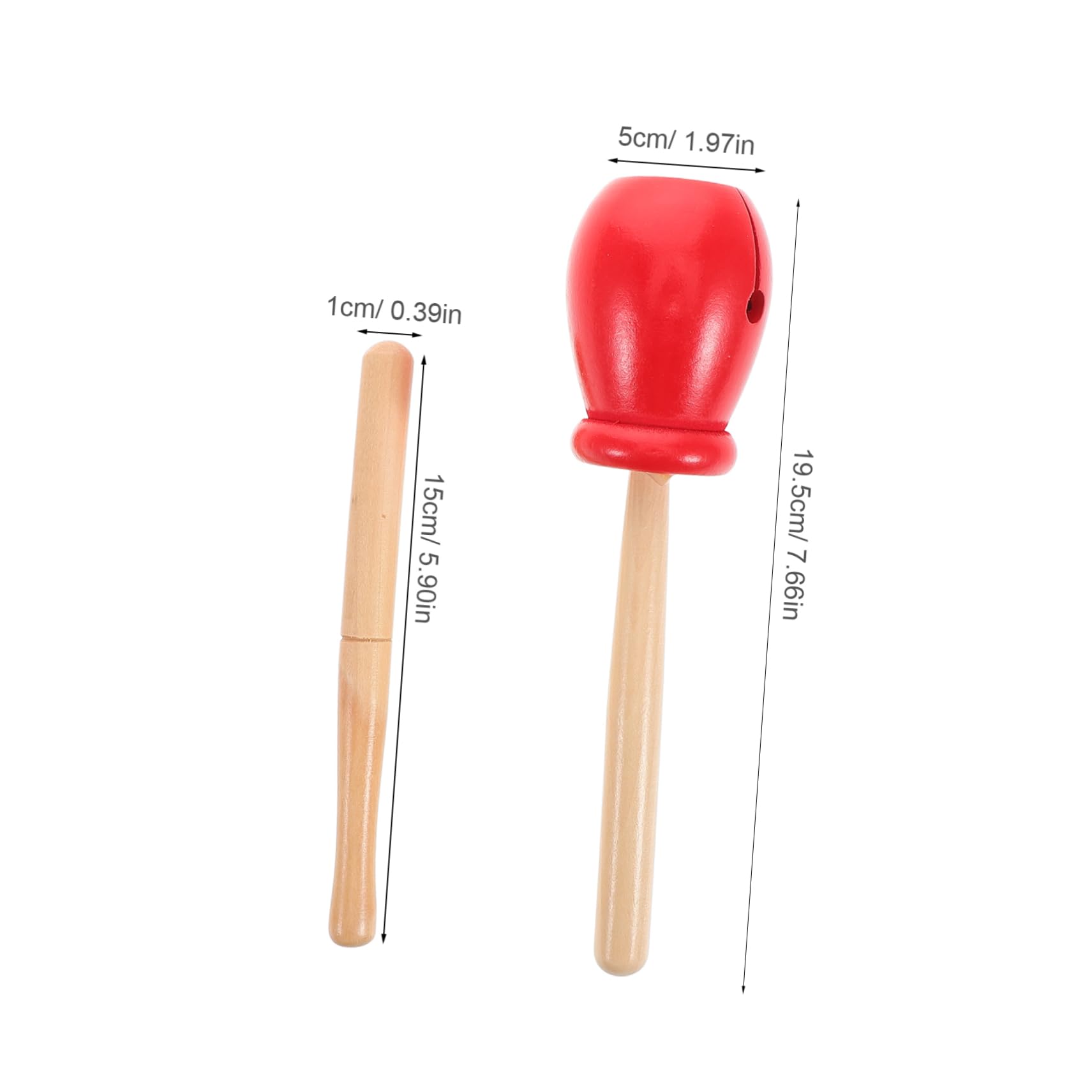 VICASKY Musical Bells Instrument Wooden Percussion Set Hand Bells for Kids Instruments Chinese Wooden Toy