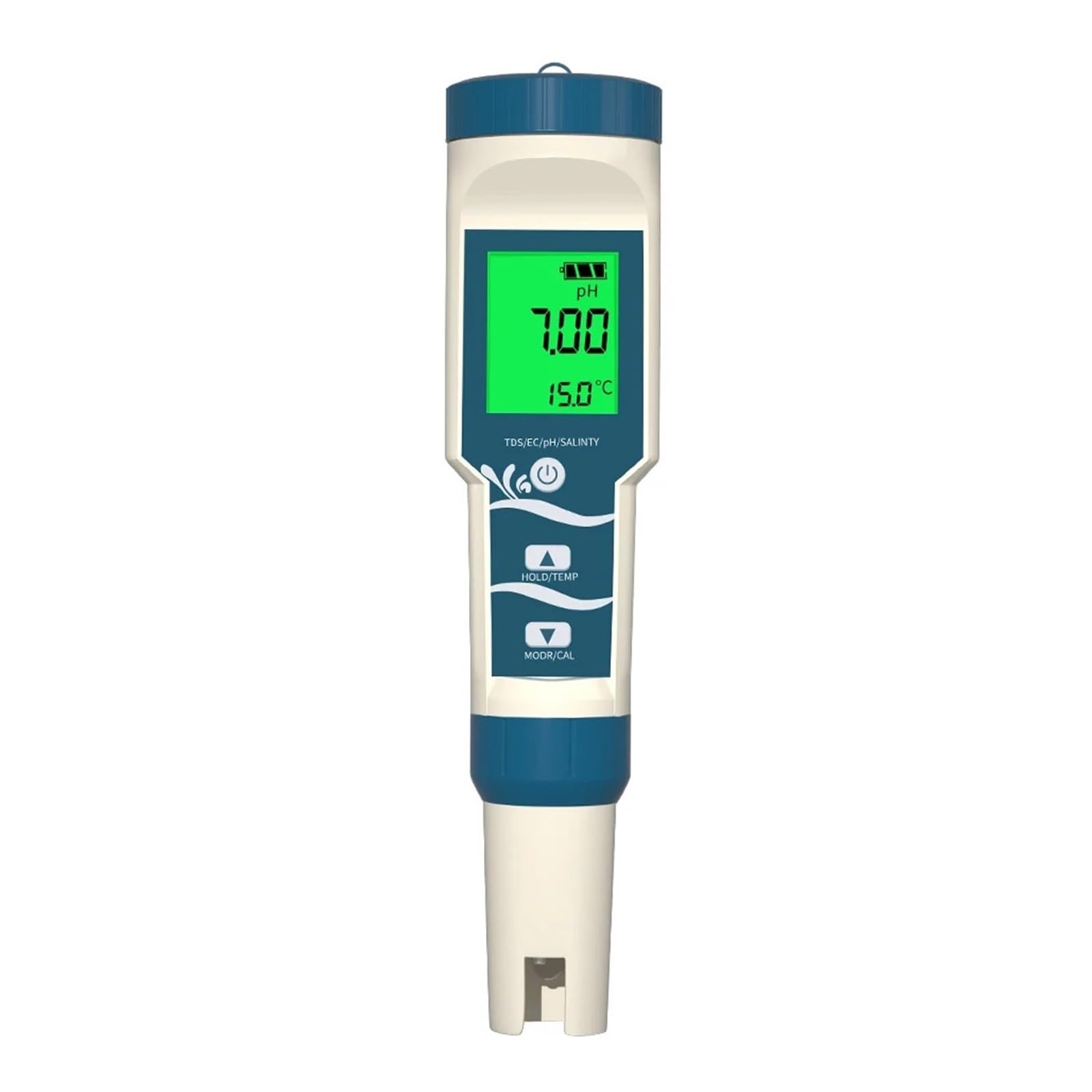 Misuratore di qualità Del'acqua 4 in 1, Tester Temperatura, H2, PH, ORP, Monitor 0-2400 Ppb, Analizzatore Idrogeno, Rilevatore ATC for Acquari, Piscine E Spa Rilevamento Rapido E Preciso