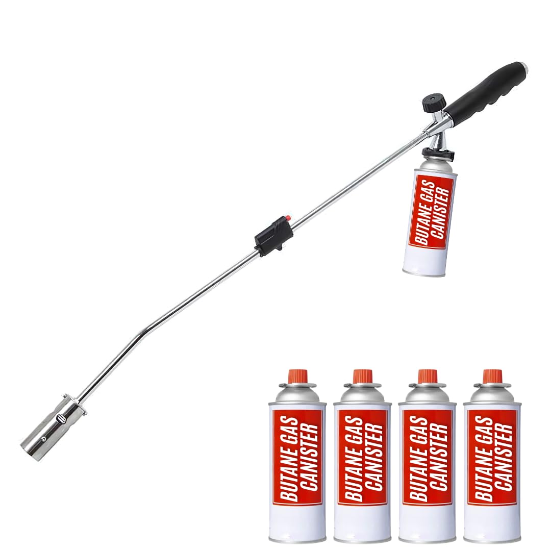 Onkruidbrander Top of the Range WEED BURNER + 4 Cannisters of Butane