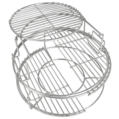 5 Piece Expander Rack for Big Green Egg Medium Replacement Kit Grill Racks for Eggspander Conveggtor...