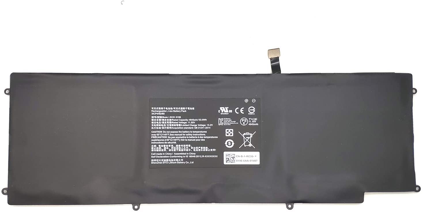 53.6Wh RC30-0196 Laptop Battery for Razer Blade Stealth 2016 2017 i7-7500u i7-8550u RZ09-01962E10 RZ09-01962E20 RZ09-01962E52 RZ09-01963E32 RZ09-01962W10 RZ09-0239 RZ09-02393E31 RZ09-02393E32 (B09P58RB2H) Amazon Price History, Amazon Price Tracker
