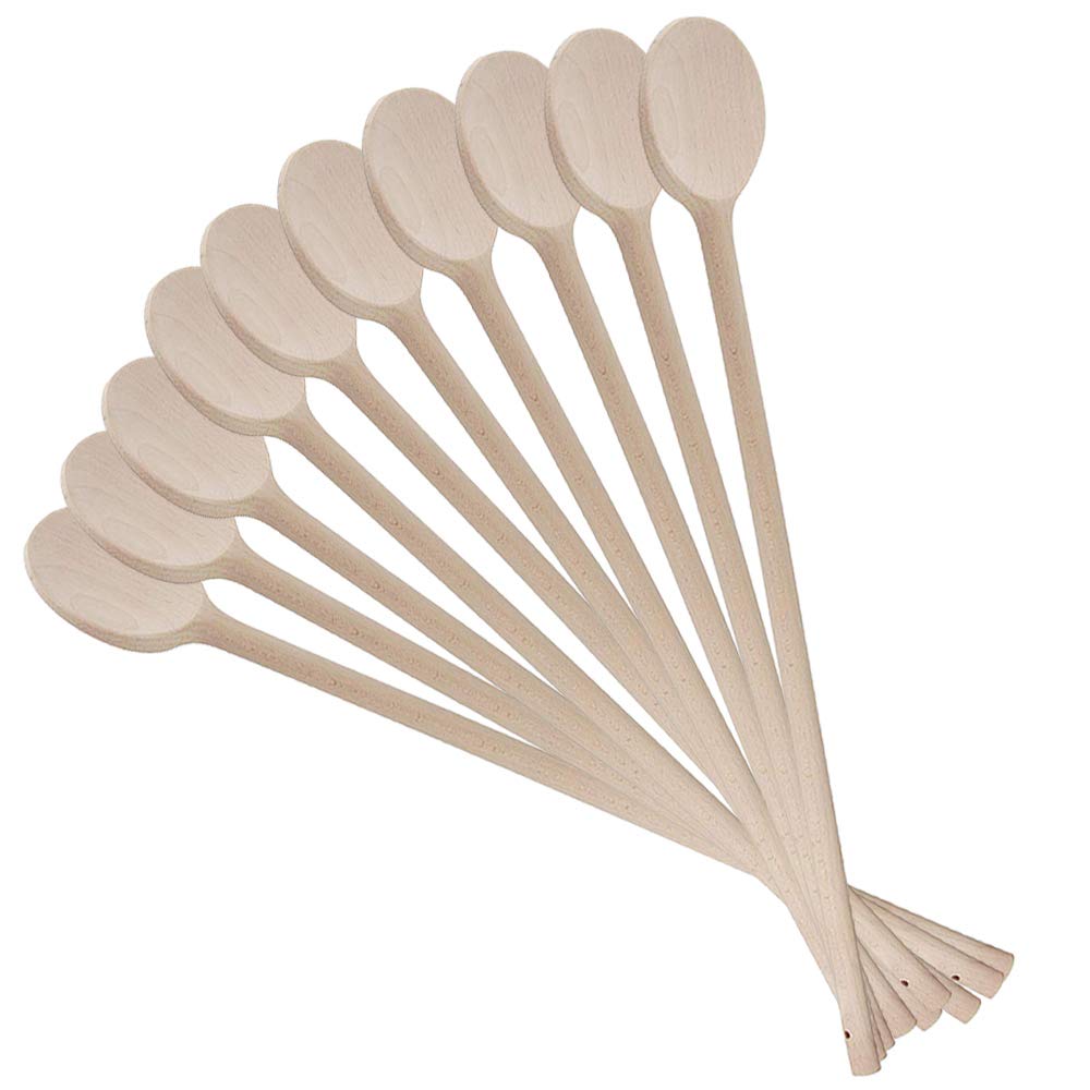 10er SET Fackelmann FMprofessional 21332 Kochlöffel aus Holz 70 cm