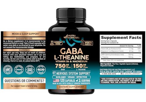 Nutraharmony GABA L-Theanine Supplement