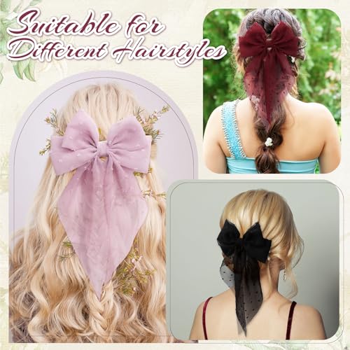 Save 50% on 8-Pack Elegant French Bow Hair Clips - Image 6