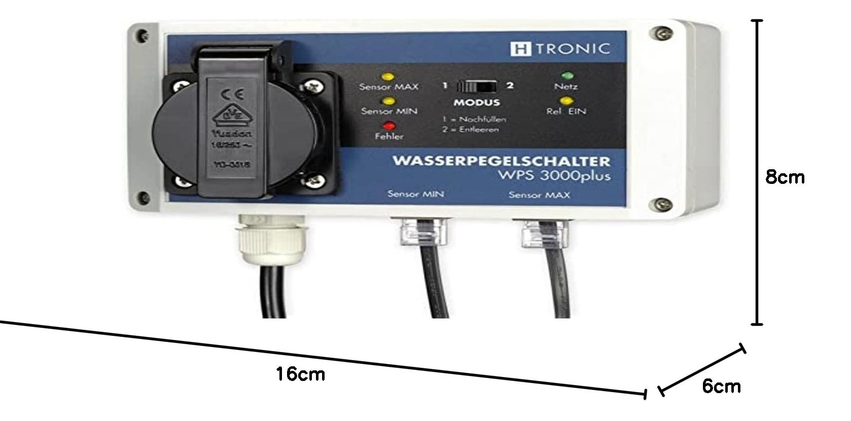 H-Tronic 1114620 Niveauregler Füllen, Leeren 10.00m