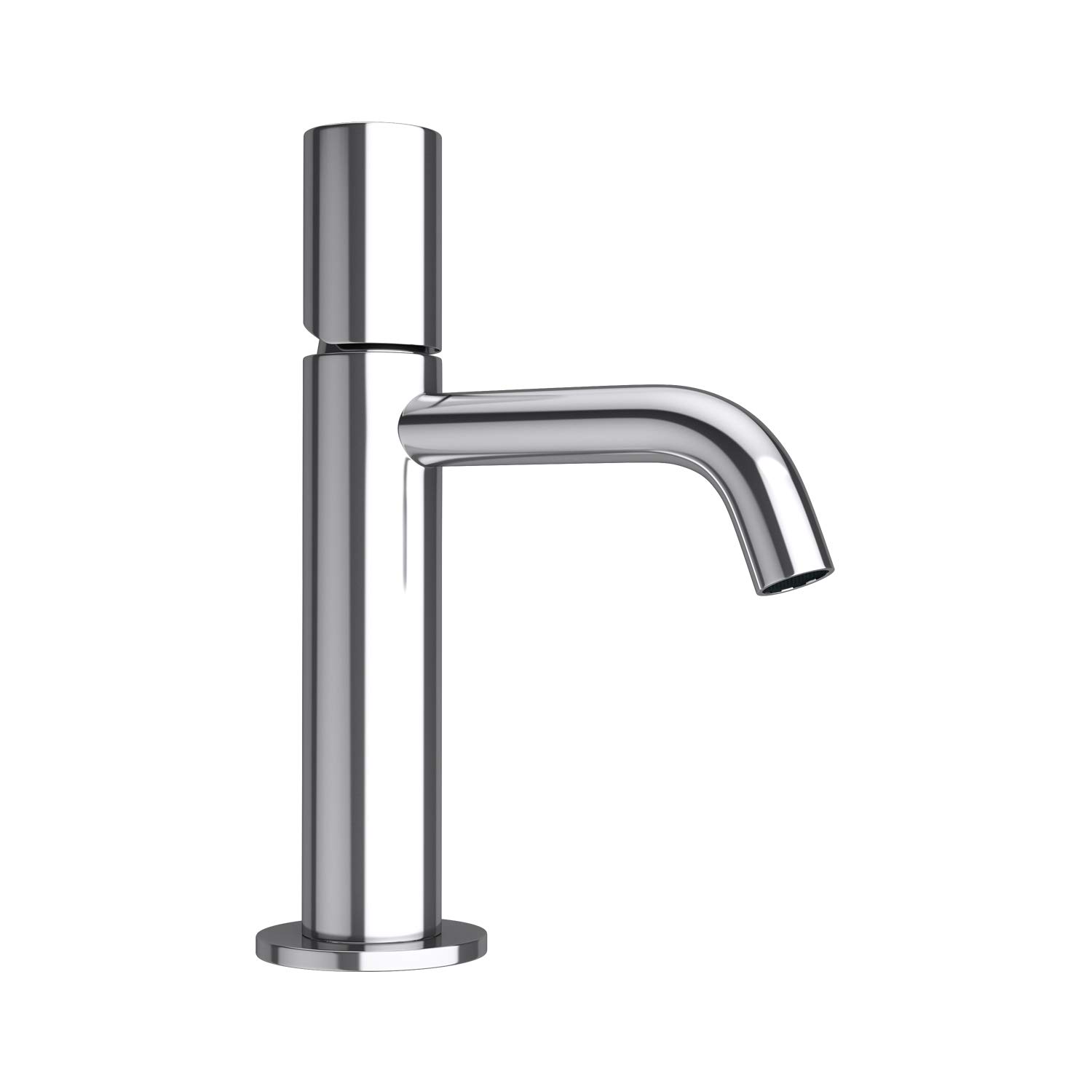 Durovin Bathrooms Monobloc Basin Mixer Tap - Chrome Plated Brass Bubbler Spout Bathroom Sink Faucet