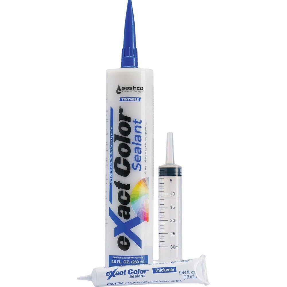 Sashco - 12010 Exact Color Custom Colored Caulk - DIY Kit (9.5-Ounce, Single Pack)