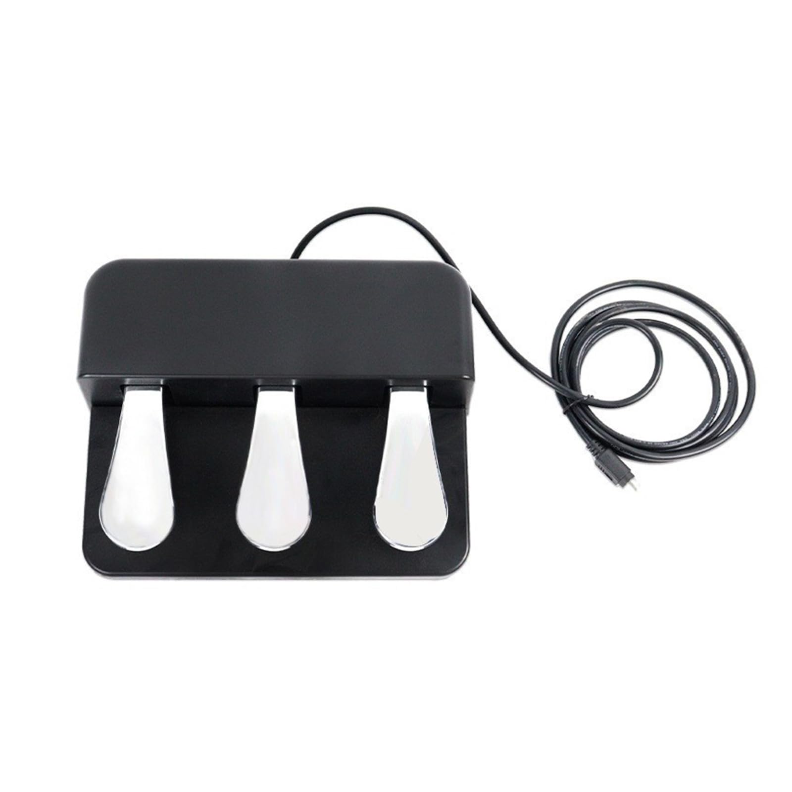 Pedal universal de sostenimiento adecuado para teclados electrónicos y pianos digitales, textura ABS, base antideslizante, diseño portátil