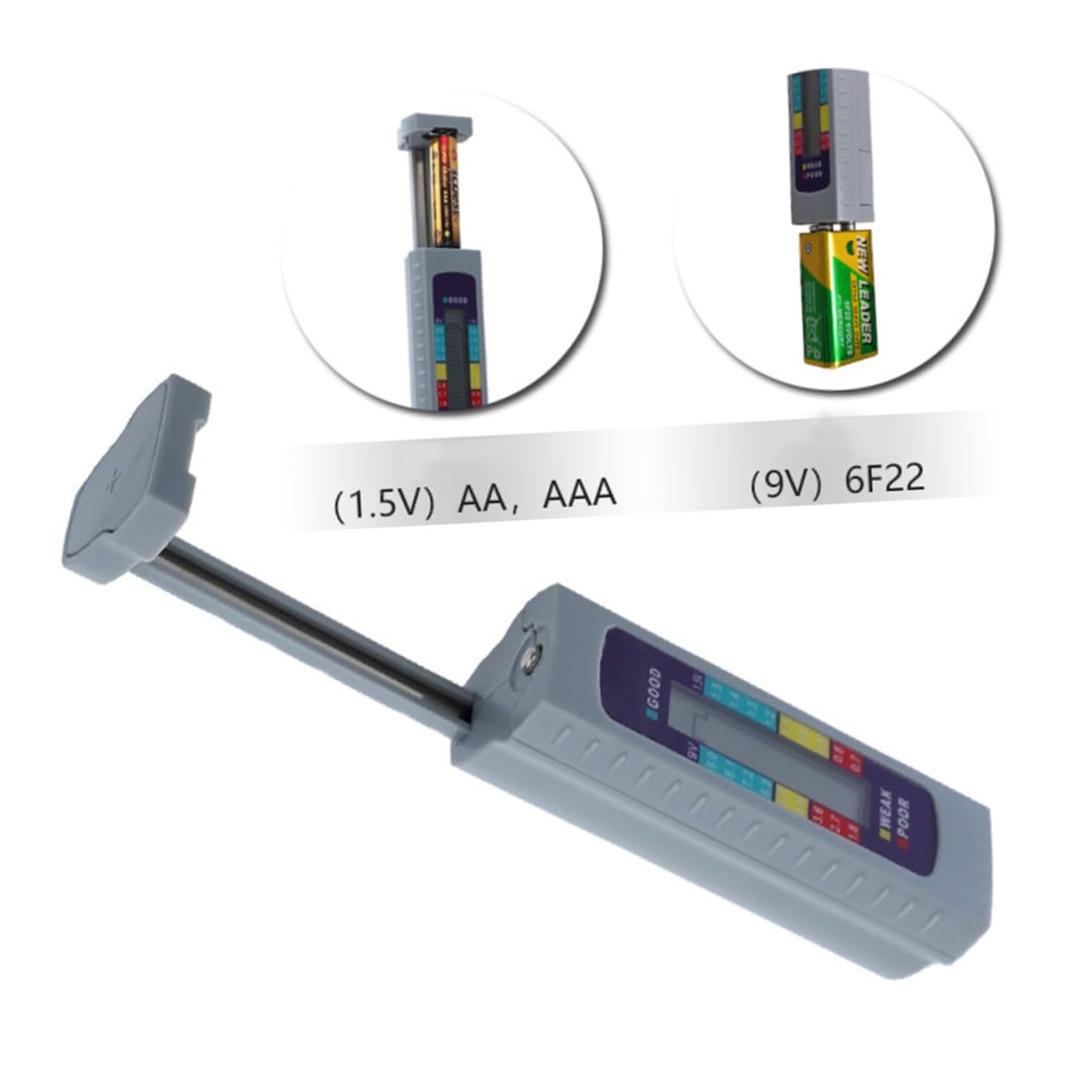 SHINEOFI 3 Pezzi tester per batterie tester tester per l'analisi della batteria strumento analizzatore digitale batterie per auto controllore tensione multitester