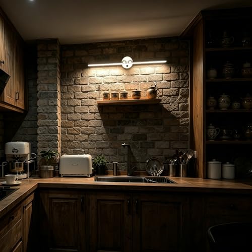Image of Kawell 12W LED Wall Light Hardwired with Switch 300 Rotatable Arms Modern Sconce Lighting for Living Room Bedroom Hallway Indoor Energy Efficient Fixture, White 3000K