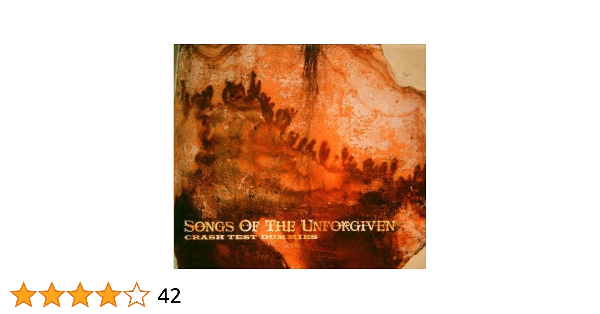 【中古】 Songs of the Unforgiven CrashTestDummies 51kZx3l7QxL._UF1000,1000_QL80_.jpg