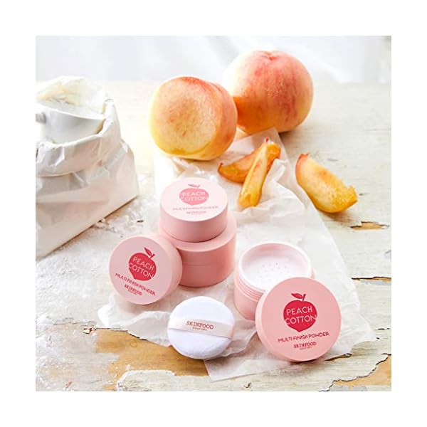 SKINFOOD-Peach-Cotton-Multi-Finish-Powder-5g-Korean-Peach-Extract-Calamin-Sebum-Control-Face-Powder-Silky-Setting-Powder-Setting-Powder-for-Oily-Skin-Sweet-Peach-Scent-for-Soft-Skin SKINFOOD Peach Cotton Multi Finish Powder 5g - Korean Peach Extract & Calamin Sebum Control Face Powder - Silky Setting Powder - Setting Powder for Oily Skin - Sweet Peach Scent for Soft Skin
