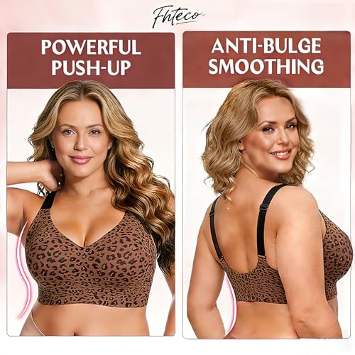 Image of Smoothing Bra Anti Sagging Wireless Push Up Bras for Women No Underwire Full Coverage Bra Comfy Bras for Women