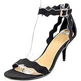 Chinese Laundry Women's Rubie Dress Sandal, Black Suede, 7.5 M US