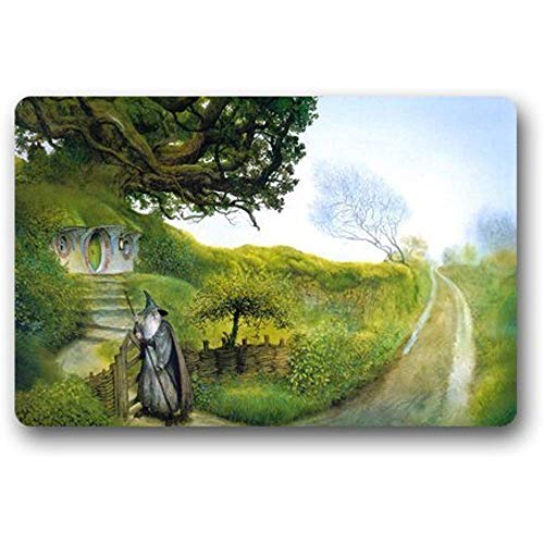 Paillasson Tapis De Salle De Bain Personnaliser La Coutume Le Seigneur Des Anneaux Paillasson Créatif Extérieur/Intérieur Tapis De Porte Antidérapant Pour Salle De Bains Toilette Tapis Imperméable Et
