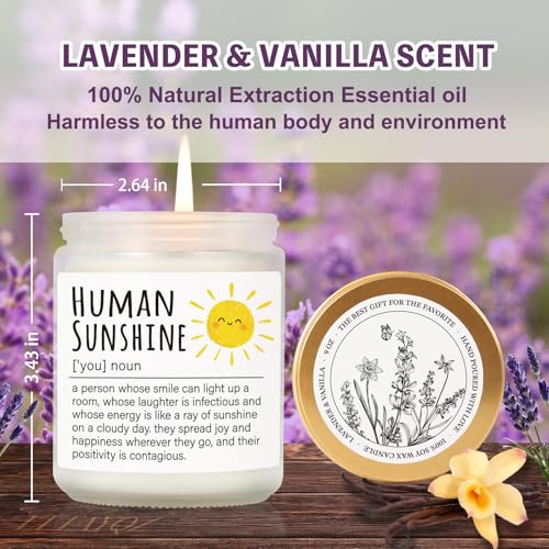 Image of Human Sunshine Thanksgiving Candle for Women, Birthday Inspirational Appreciation Gifts to Women Boss Coworkers Teachers Nurses, Retirement Gift to Woman, Thank You Candle for Her-31