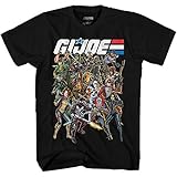 G.I. Joe Groupshot Cobra Snake Eyes Storm Shadow Symbol T-Shirt(Black,X-Large)
