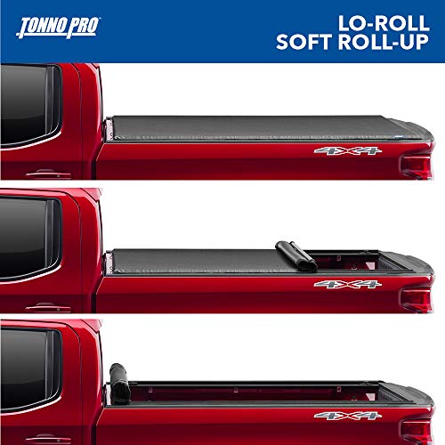 Image of Tonno Pro Lo Roll, Soft Roll-up Truck Bed Tonneau Cover | LR-3045 | Fits 2015 - 2020 Ford F-150 5' 7 inch Bed (67 inch)