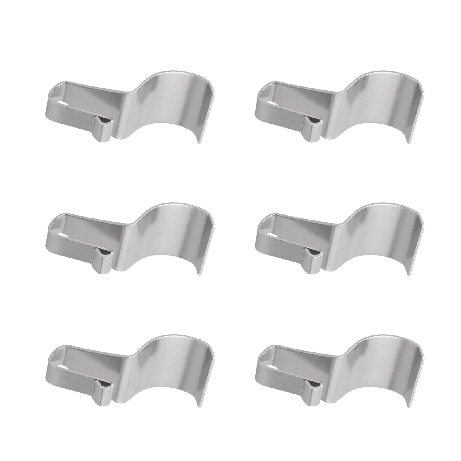 Msioytog Curl1 Head Hook Multipurpose Vinyls Coated Hooks Strong Weatherproof Stainless Steel Hanger For Garage Bathroom Kitchen Denial Drill Outdoor Hook
