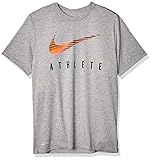  Nike Herren Dri-Fit Db Swoosh Athlete Trikot, Gris Oscuro Jaspeado, S