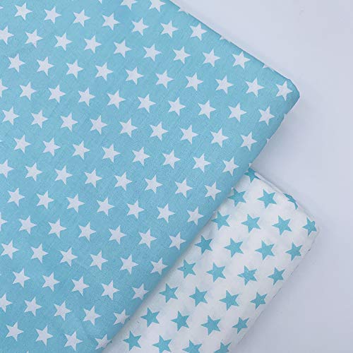 Image of 7Pcs 20 inch x 20 inch Cotton Fabric DIY Making Supplies Quilting Patchwork Fabric Fat Quarter Bundles DIY for Quilting Cotton Patchwork Cushions (Start, 20 inch x 20 inch)