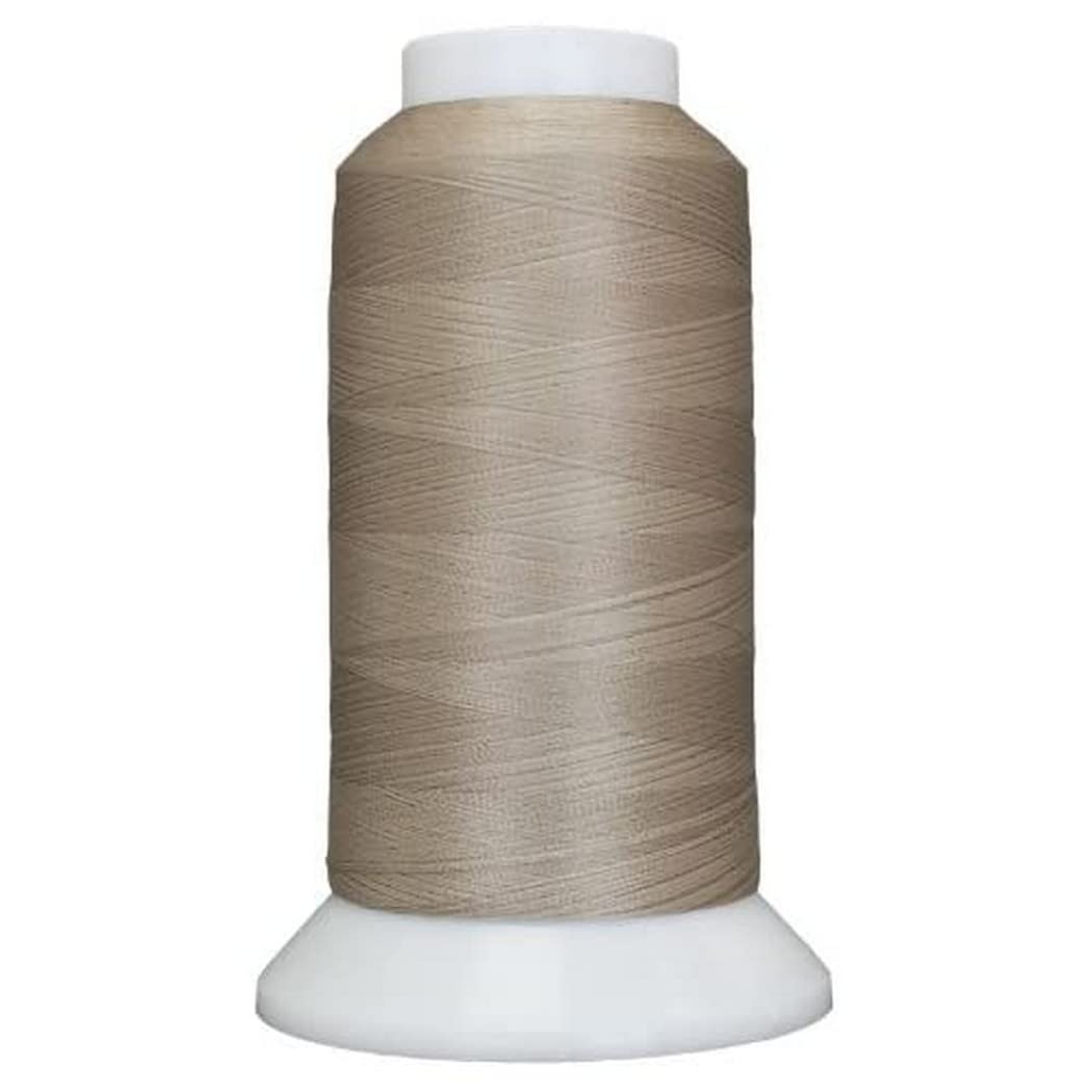 Superior Threads Bottom Line 2-Ply 60-Weight Polyester Embroidery Quilting Sewing Thread - 3,000 Yard Cone (#654 Oatmeal)