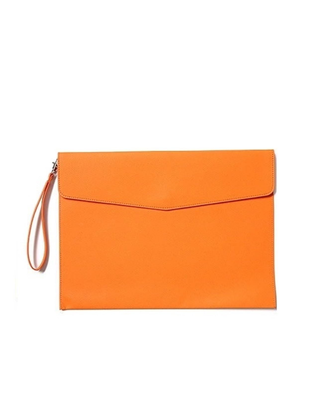 Dokumententasche Aus Leder A4 Leder-Casteras Universitarias, Aktenordner, Portafolios, Portfolio-Dateipaket, Fächermappen(Orange)