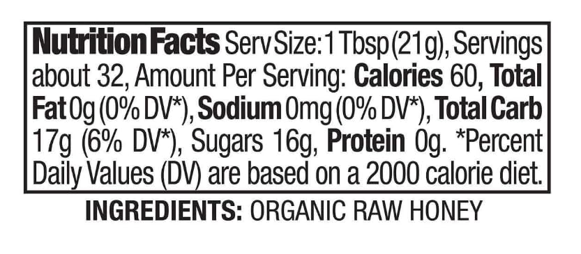 Organic Raw Honey Kirkland 24 oz, 3-count