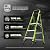 Little Giant Ladders, MightyLite 2.0, 5' Stepladder with Ground Cue, Fiberglass, Type IAA, 375 lbs Weight Rating, (15405-001), Hi-viz Green