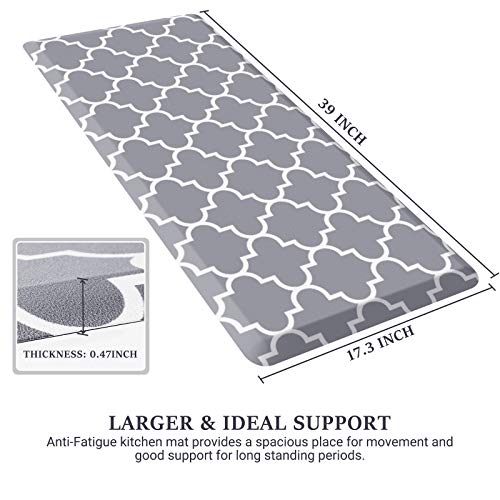 WISELIFE Kitchen Mat Cushioned Anti-Fatigue Rug,17.3
