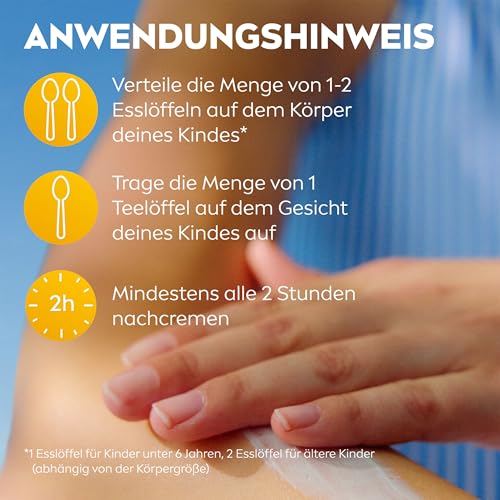 NIVEA SUN Kids Schutz & Pflege To Go LSF 50+ Sonnencreme, hoher Sonnenschutz mit Vitamin C & E, schweiß- & extra wasserfeste Sonnenlotion für empfindliche Kinderhaut (50 ml) 5