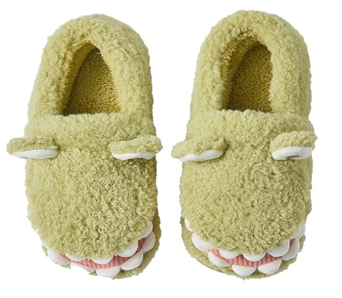 Dinosaur Plush House Slippers for Woman Men Soft Sandals Indoor & Outdoor Non-slip Home Thick Bottom Winter Slipper4
