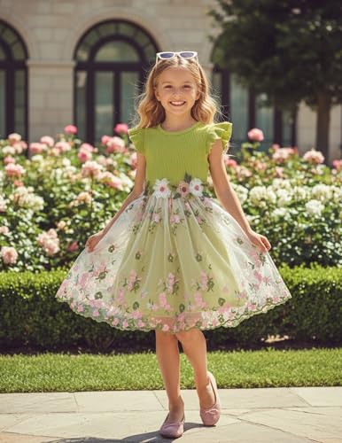 Image of PATPAT Girls Tulle Tutu Party Birthday Princess Formal Fancy Princess Dress