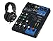 Yamaha MG06 mikser z zestawem słuchawkowym (kompaktowy mikser, 6-kanałowa konsola, 1 magistrala stereo, zasilanie fantomowe 48 V, wyjście XLR)
