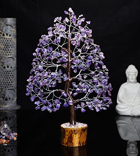 Image of Crocon Amethyst Crystal Tree of Life 10-12 inch Birthday Gifts for Women Men
