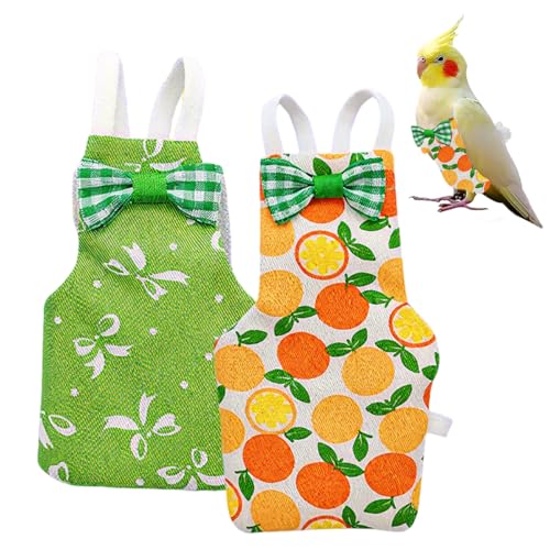Paquete de 2 pañales para pájaros, suaves y ajustables, para periquitos, cacatúas, miniguacamayos, canarios, ropa