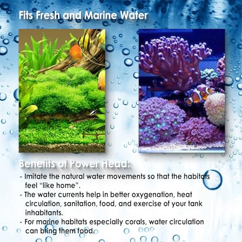 Aquamiracle Aquarium Powerhead Pump With Double Water Outlet & Aeration thumb #4