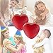 2 Pack, Inventiv 30 Second Voice Sound Recorder Module for Plush Toy, Stuffed Teddy Bear Animal Recordable Heart, Record Custom Messages (Red)
