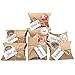 Produktbild Aitsite Adventskalender zum Befüllen, 24 Adventskalender Kraftpapier Tüten mit 24 Zahlenaufklebern - für Weihnachten zum Basteln und Verzieren, Weihnachts-Geschenktüte zum DIY und Befüllen