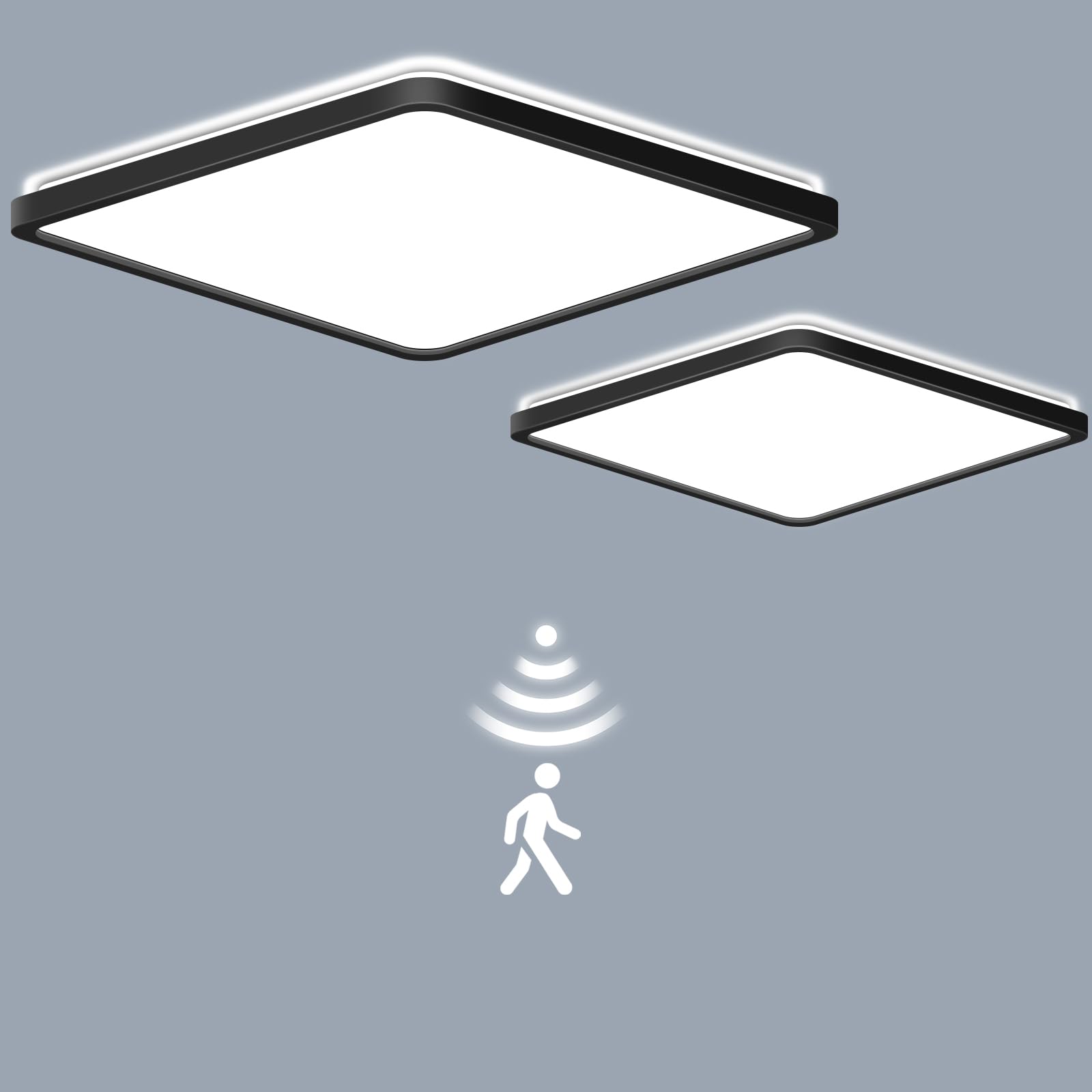 LEZOE LED Deckenleuchte mit Bewegungsmelder, Radar Sensor Deckenlampe Dimmbar
